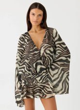 Elisana Mini Dress - Zebra