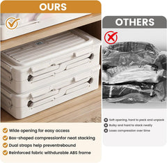 Foldable Vacuum Compression Storage Box, 2Pack