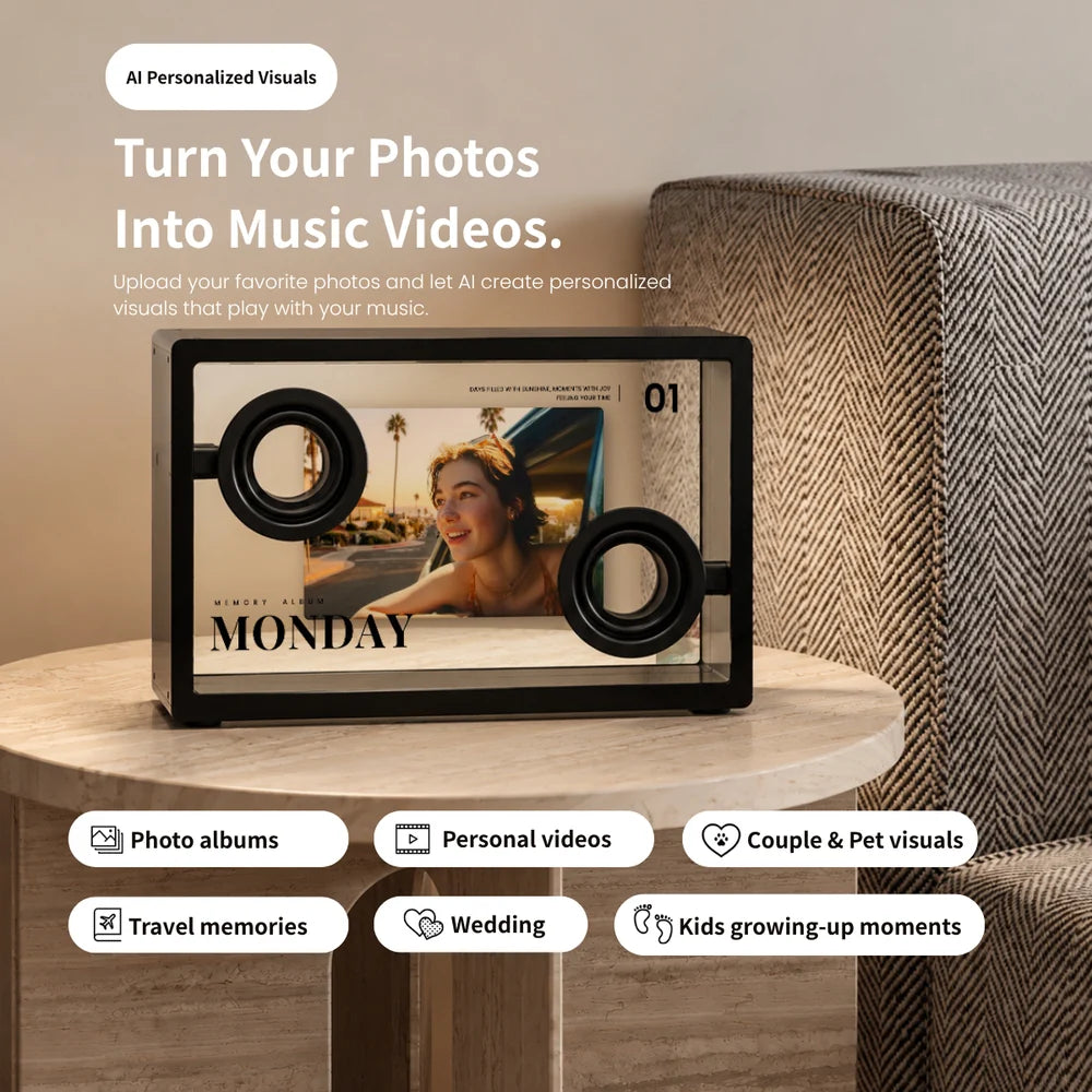 Transparent Lyric Speaker | Floating Lyrics · Hi-Fi Sound