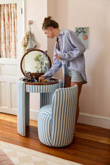 Jane Upholstered Vanity & Stool Set
