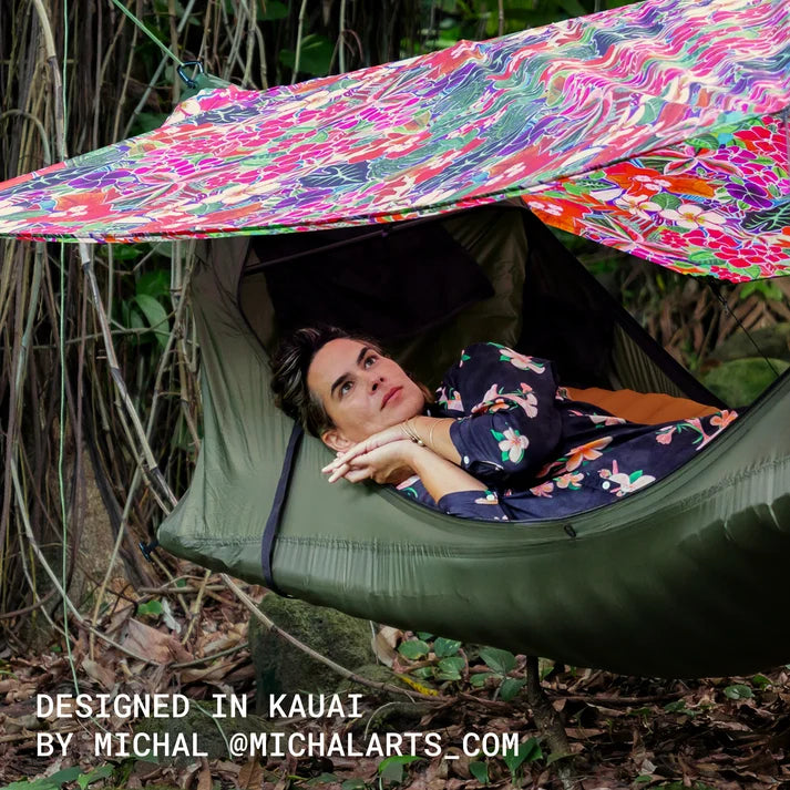 🌲The most comfortable way to sleep outside 😴Outdoor hammock tent ⛺️