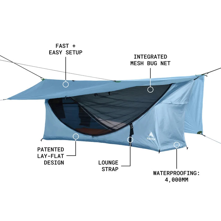 🌲The most comfortable way to sleep outside 😴Outdoor hammock tent ⛺️