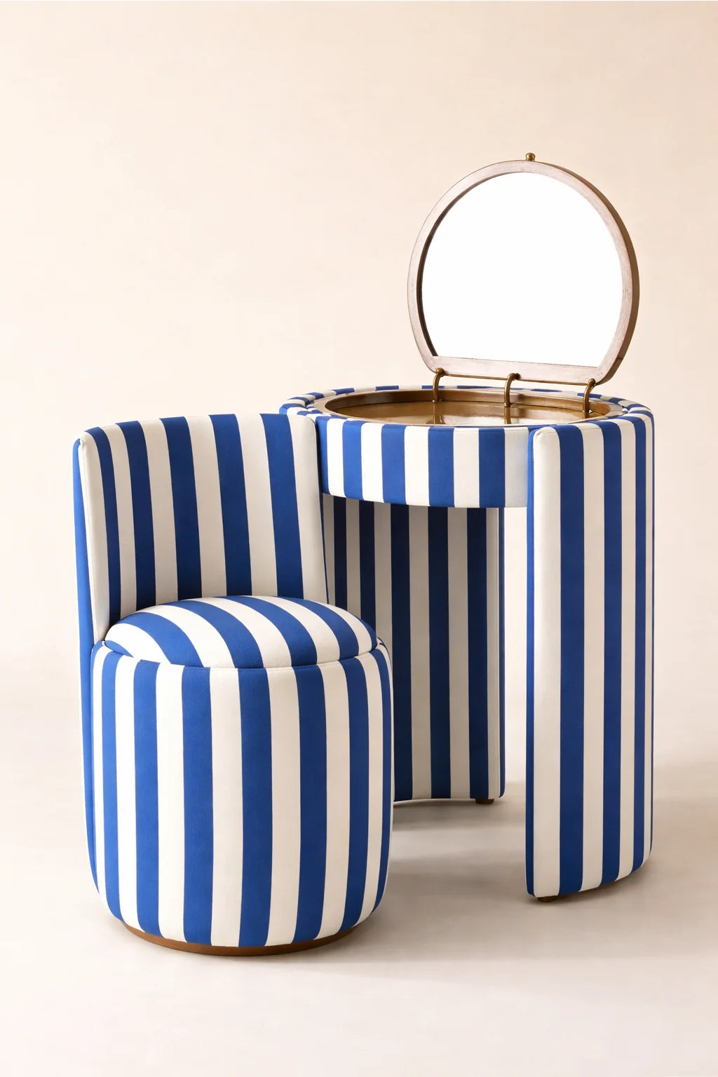 Jane Upholstered Vanity & Stool Set