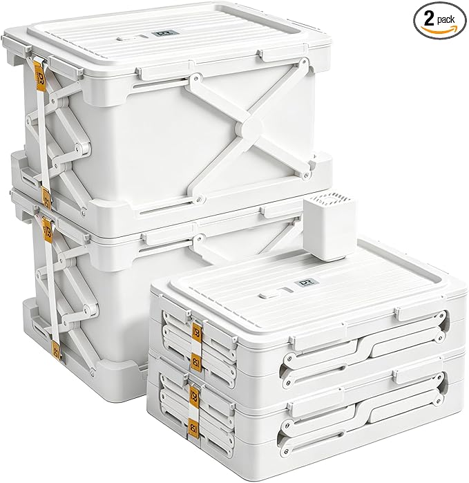 Foldable Vacuum Compression Storage Box, 2Pack