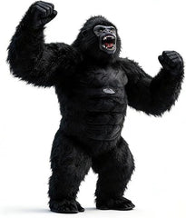 Inflatable Gorilla Costume Adult Size - Funny Blow Up King Kong Suit, Giant Ape Halloween Costumes Mascot
