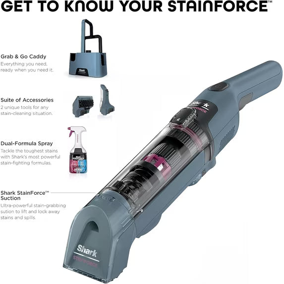 Cordless Handheld Stain Shampooer | Self-Cleaning | Pet & Family Home Essential