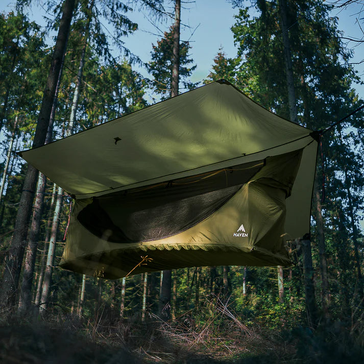 🌲The most comfortable way to sleep outside 😴Outdoor hammock tent ⛺️