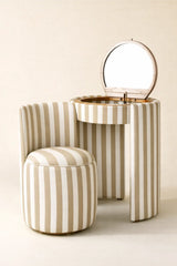 Jane Upholstered Vanity & Stool Set