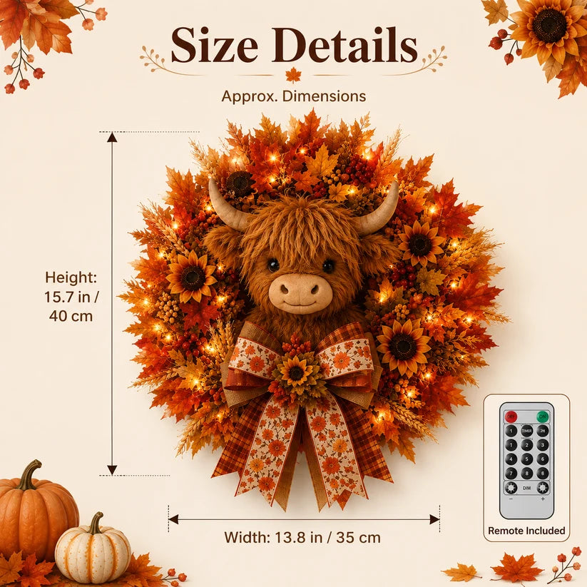 All-Season Artificial Wreath Decoration, Front Door Porch Wall Indoor Outdoor Home Decor Wreath