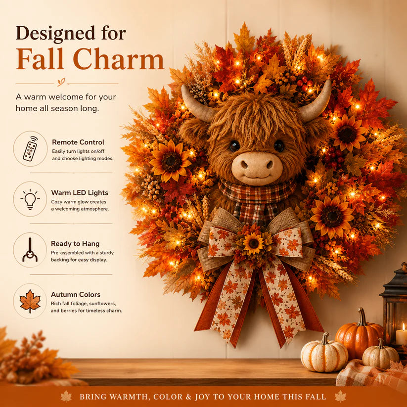 All-Season Artificial Wreath Decoration, Front Door Porch Wall Indoor Outdoor Home Decor Wreath