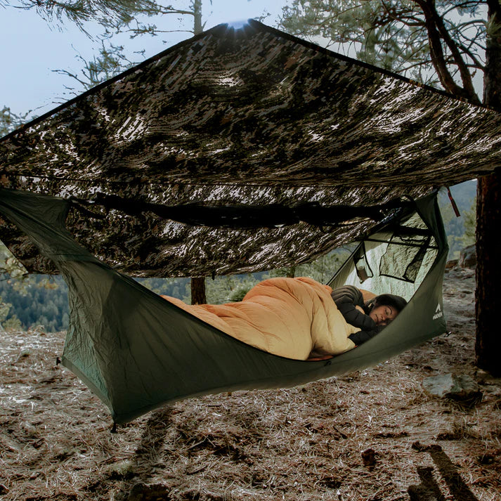 🌲The most comfortable way to sleep outside 😴Outdoor hammock tent ⛺️