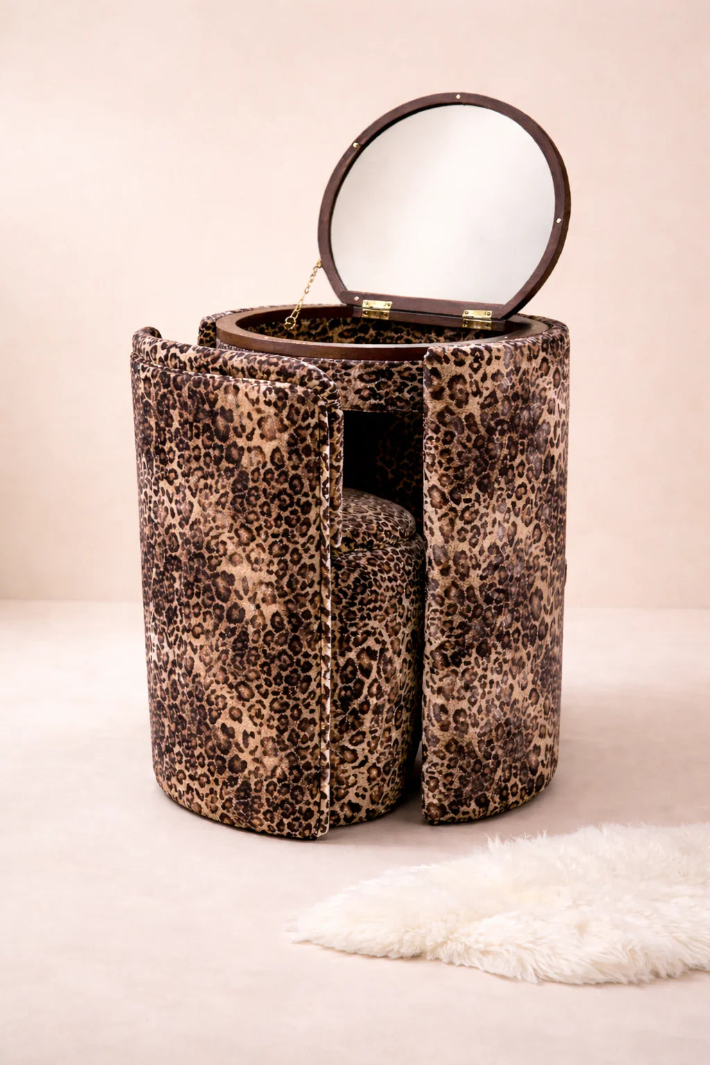 Jane Upholstered Vanity & Stool Set