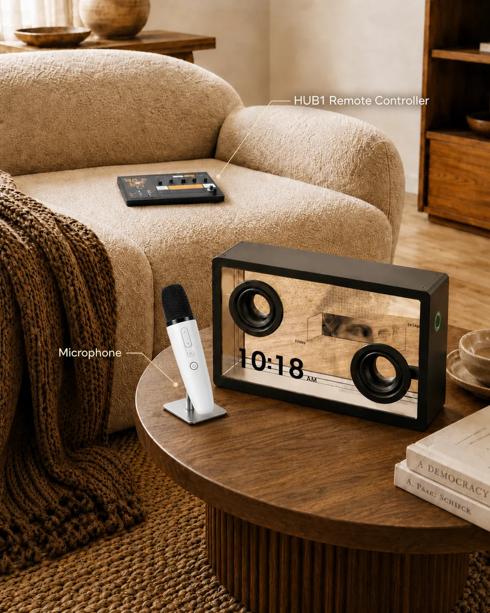 Transparent Lyric Speaker | Floating Lyrics · Hi-Fi Sound